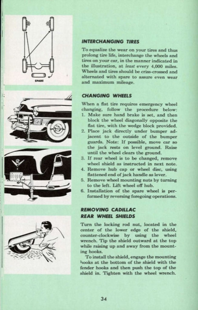 1953 Cadillac Owners Manual Page 33